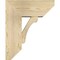 Ekena Millwork Legacy Slat Rough Sawn Bracket w/ Offset Brace, Douglas Fir, 8"W x 18"D x 22"H BKT0806X18X22LEC06RDF - alternate 3